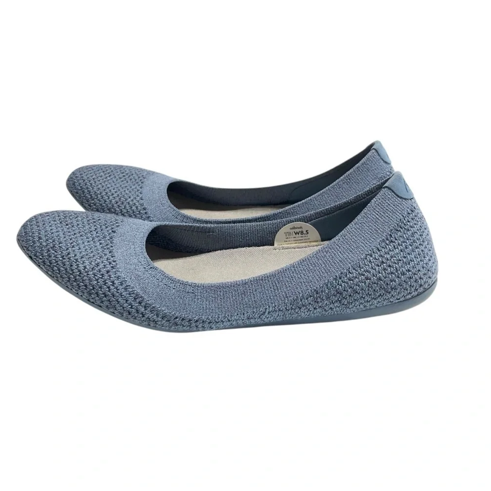 Allbirds Navy Tree Breezer Kauri Marine Blue Ballet Flats Women's Size 8.5